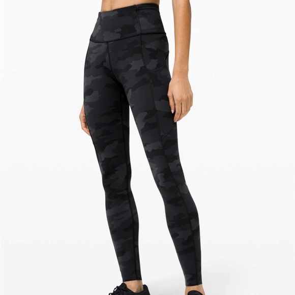 Lululemon Fast & Free High Rise Camo Leggings - Picture 1 of 5